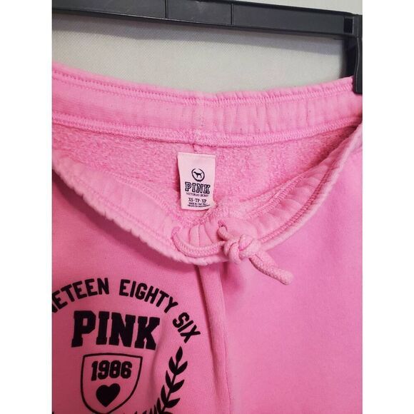 PINK Vicrtorias Secret Vintage Y2K Velvet Spell Out Drawstring Waist Sweatpants - Picture 5 of 7